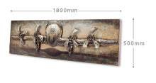 Load image into Gallery viewer, Vintage Airplane - 3D Metal Art
