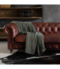 Load image into Gallery viewer, Jefferson Chesterfield 3 Seater Leather Couch - Brown
